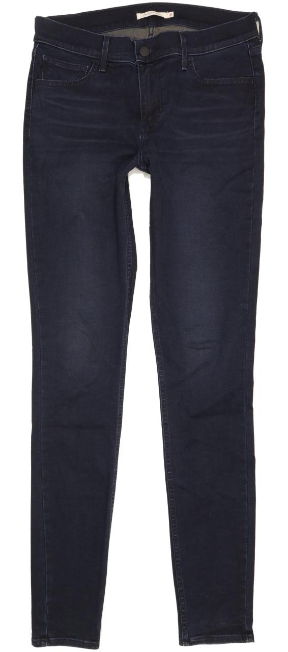 Levi's 710 Super Women Navy Skinny Slim Stretch Jeans W31 L34