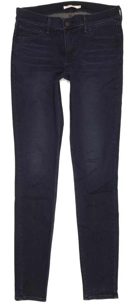 Levi's 710 Super Women Navy Skinny Slim Stretch Jeans W31 L34