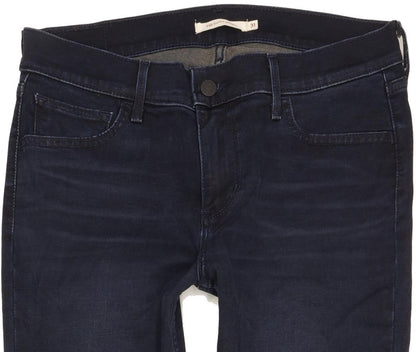 Levi's 710 Super Women Navy Skinny Slim Stretch Jeans W31 L34