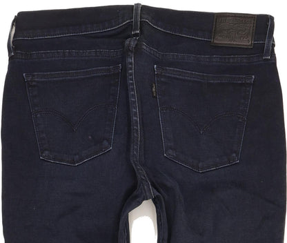 Levi's 710 Super Women Navy Skinny Slim Stretch Jeans W31 L34