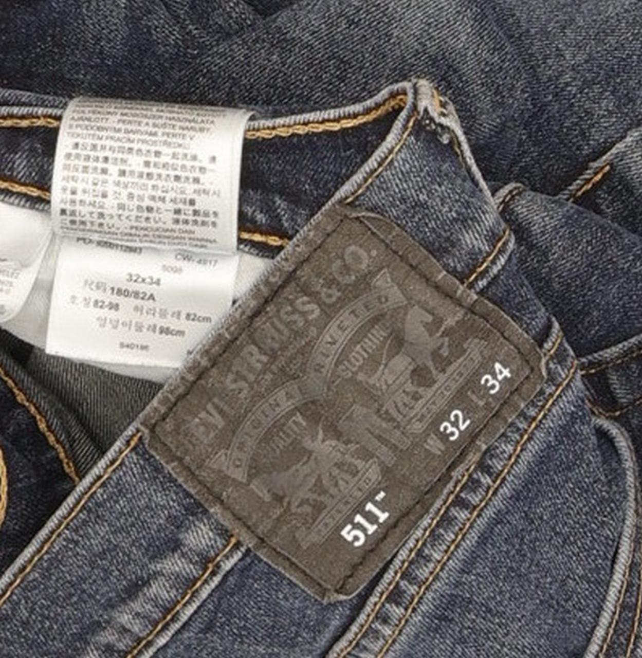 Levi's 511 Men Blue Straight Slim Stretch Jeans W32 L31