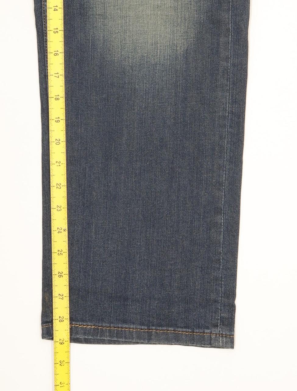 Levi's 505 Men Blue Straight Regular Stretch Jeans W38 L29