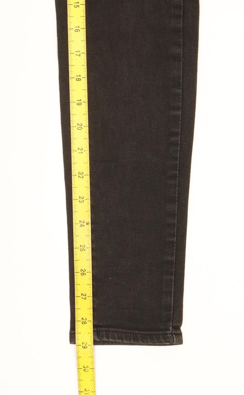 Levi's 710 Super Women Black Skinny Slim Stretch Jeans W27 L29