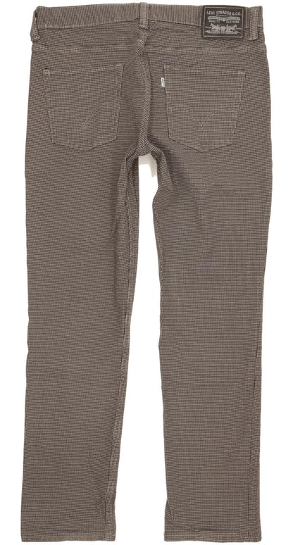 Levi's 511 Men Grey Straight Slim Stretch Jeans W34 L31