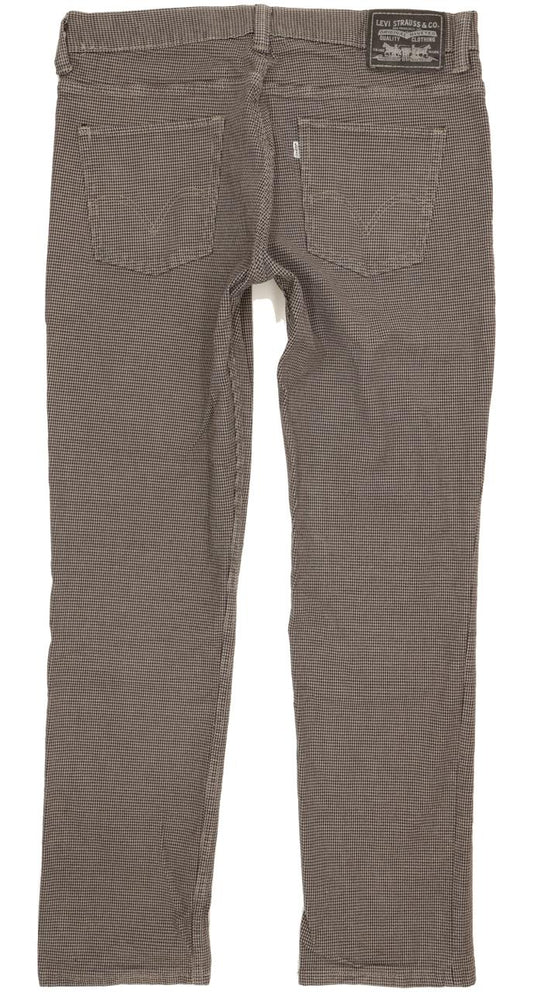 Levi's 511 Men Grey Straight Slim Stretch Jeans W34 L31