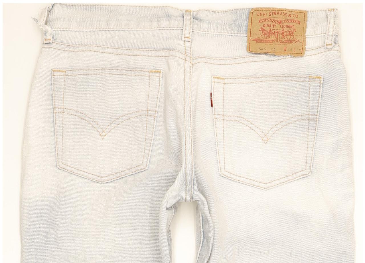 Levi's 546 Women Blue Straight Slim Jeans W30 L31