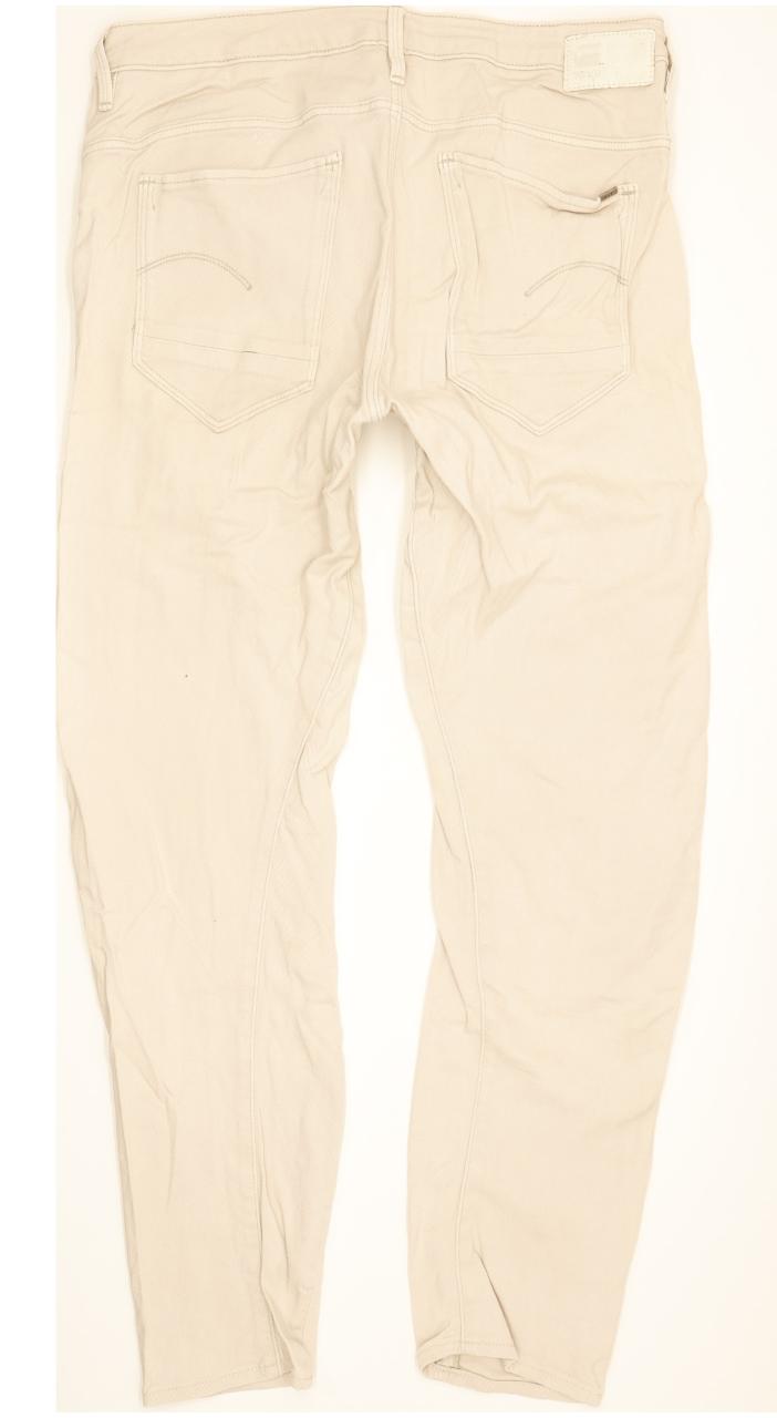 G-Star Arc 3D Women Beige Tapered Slim Boyfriend Stretch Jeans W29 L31