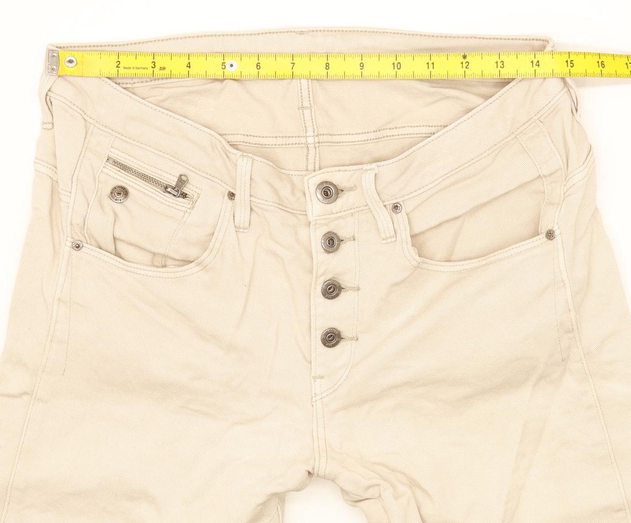G-Star Arc 3D Women Beige Tapered Slim Boyfriend Stretch Jeans W29 L31