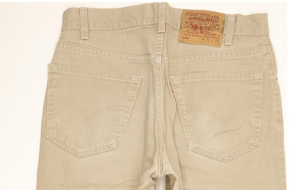 Levi's 550 Made in USA Men Beige Tapered Relaxed Jeans W32 L29