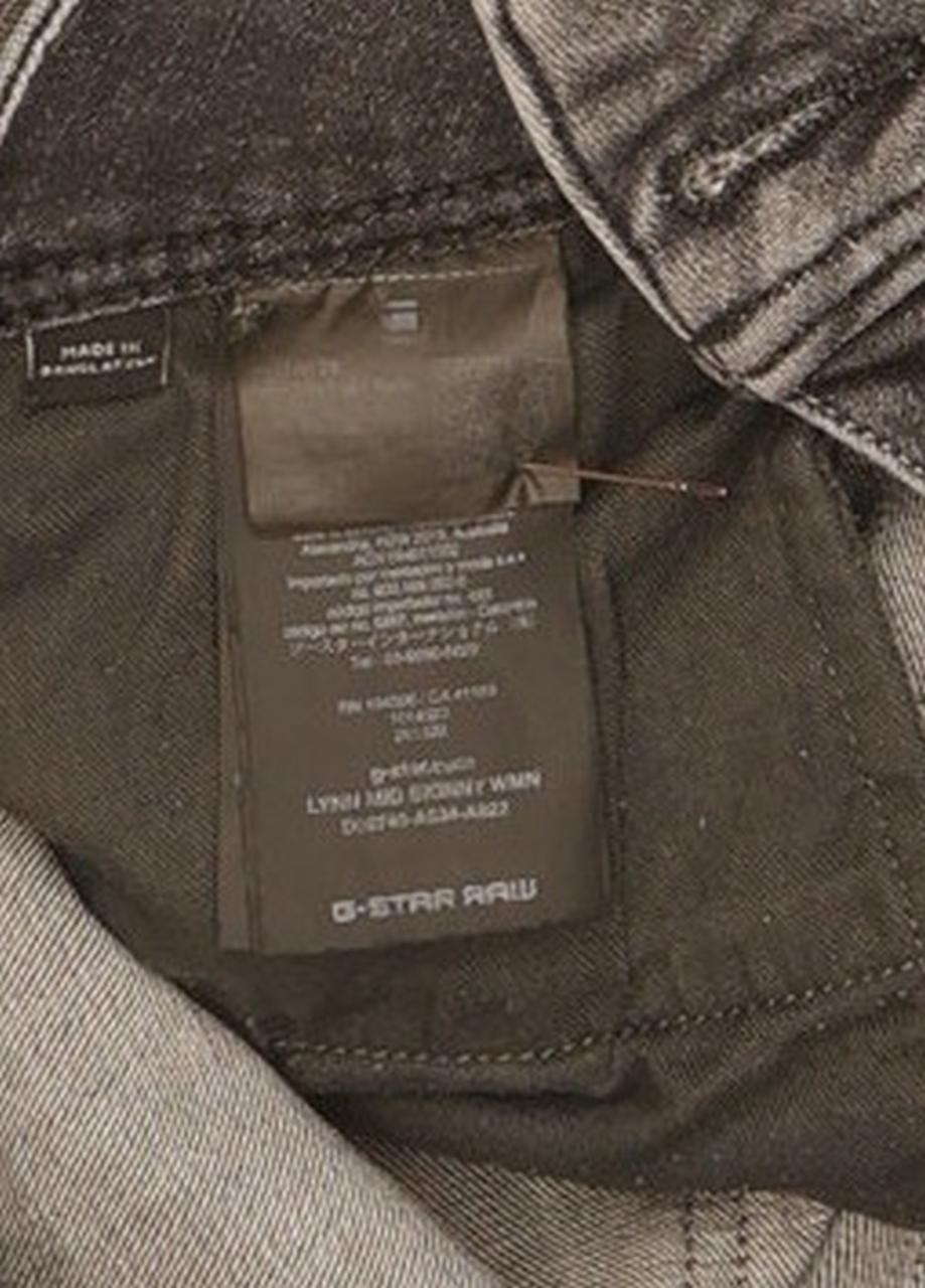 G-Star Lynn Mid Women Charcoal Skinny Slim Stretch Jeans W28 L31
