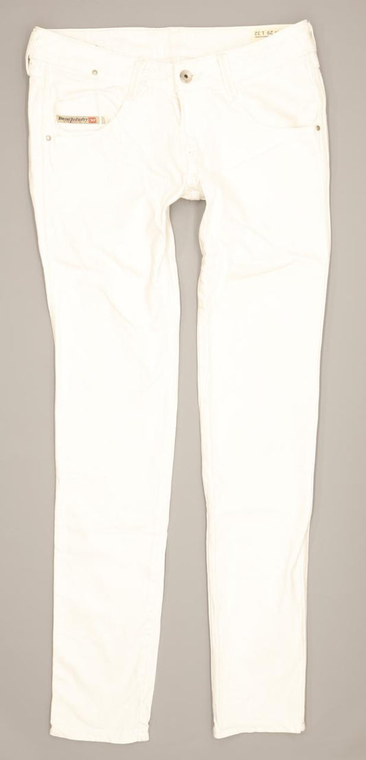Diesel Clush 008AC Women White Skinny Slim Stretch Jeans W29 L31