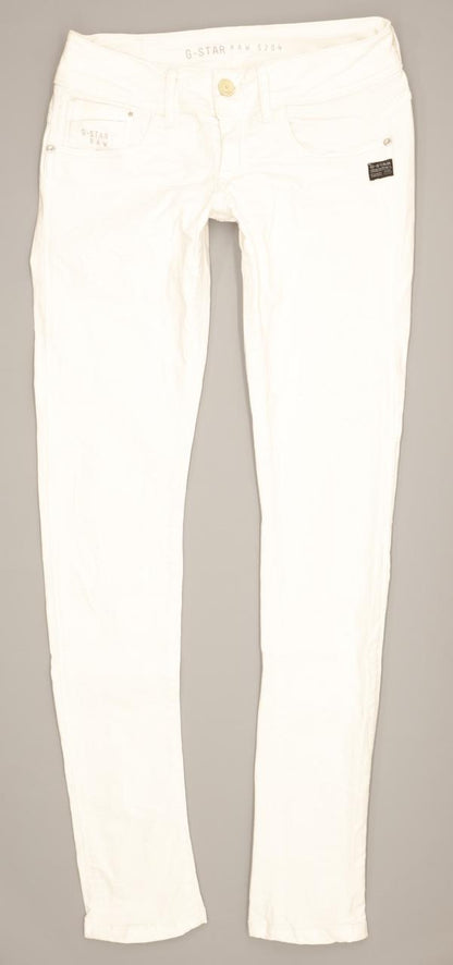 G-Star Midge Cody Women White Skinny Slim Jeans W28 L33