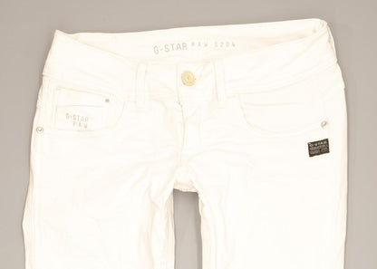 G-Star Midge Cody Women White Skinny Slim Jeans W28 L33