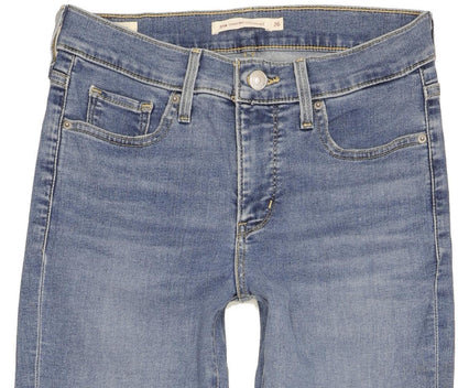 Levi's 314 Shaping Women Blue Straight Slim Stretch Jeans W26 L32