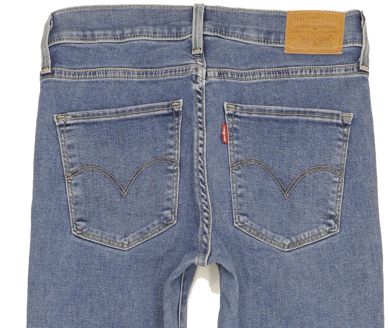 Levi's 314 Shaping Women Blue Straight Slim Stretch Jeans W26 L32