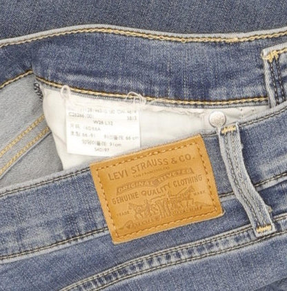 Levi's 314 Shaping Women Blue Straight Slim Stretch Jeans W26 L32