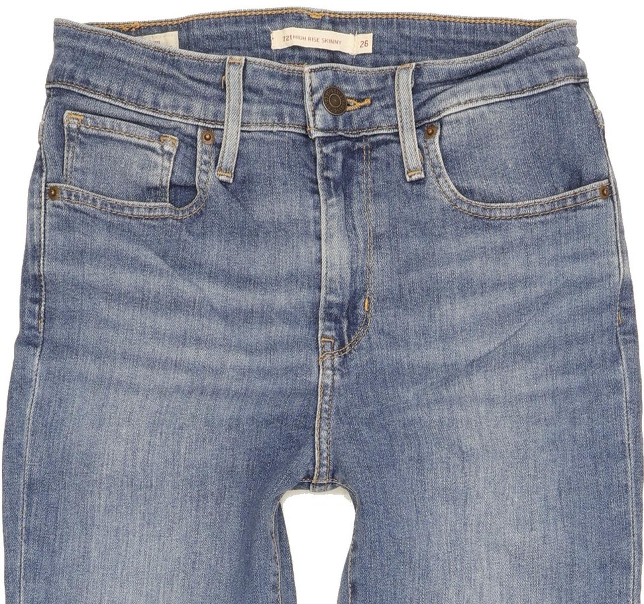 Levi's 721 Women Blue Skinny Slim Stretch Jeans W26 L27