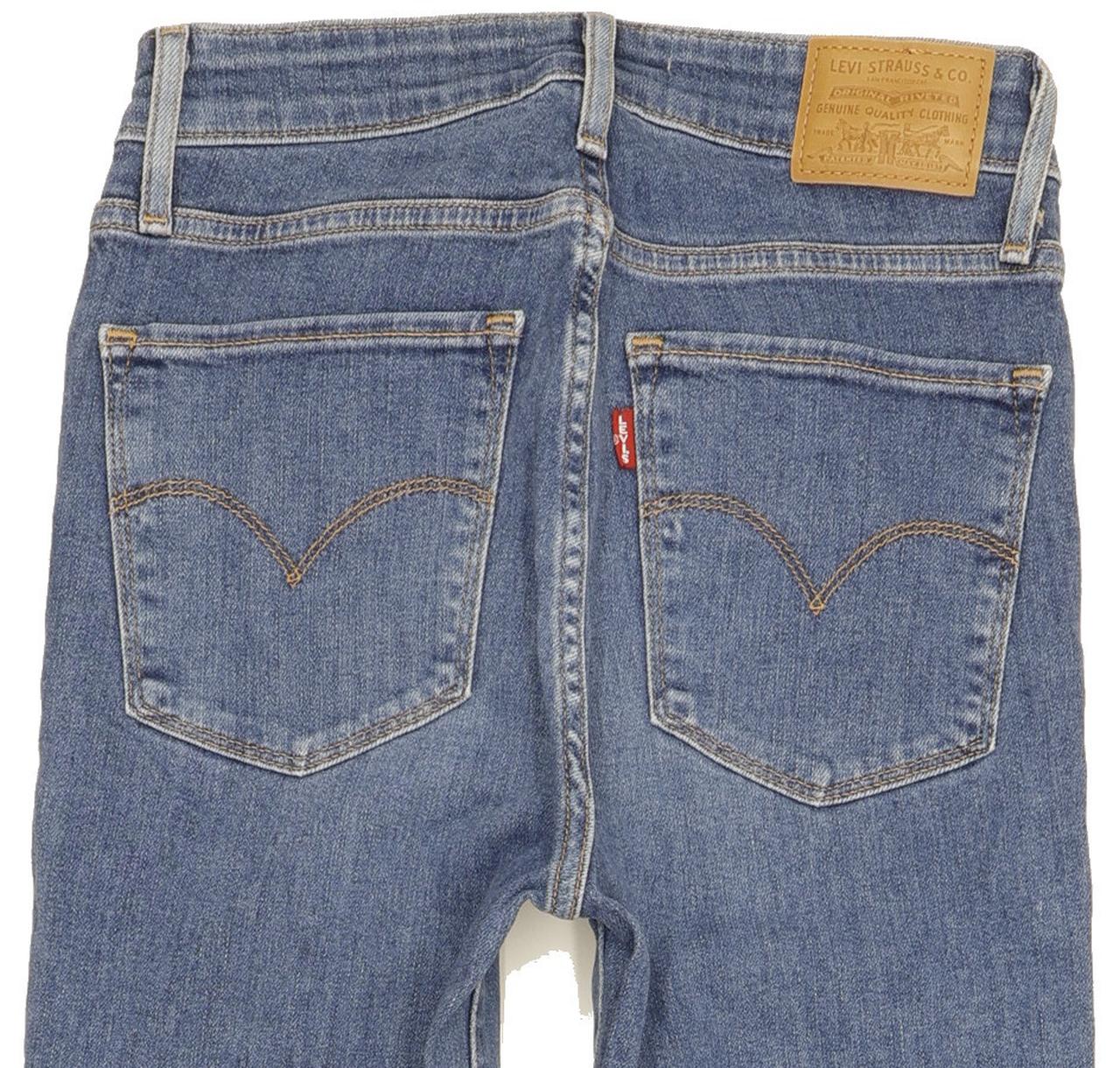 Levi's 721 Women Blue Skinny Slim Stretch Jeans W26 L27