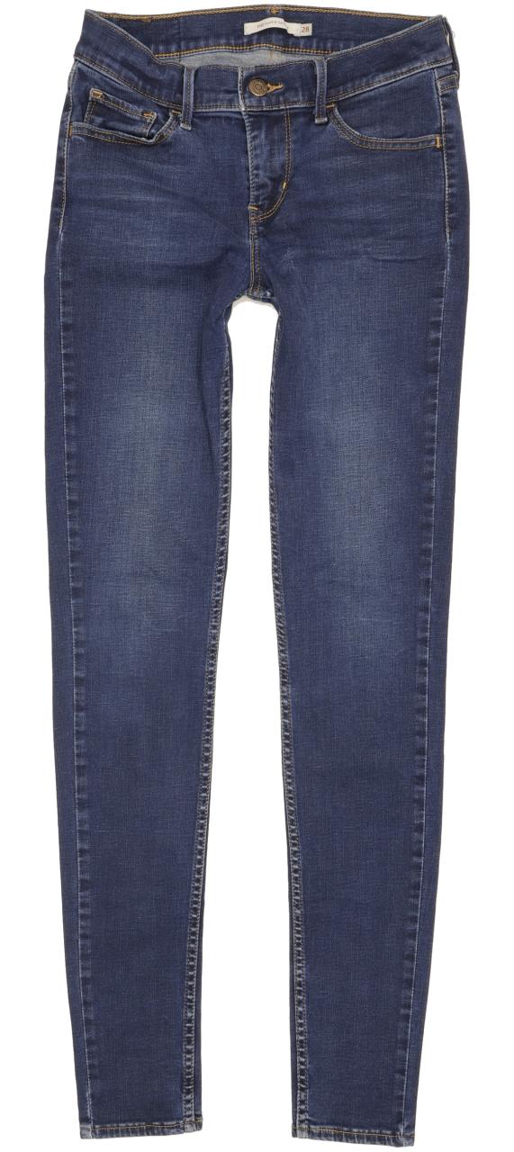 Levi's 710 Super Women Blue Skinny Slim Stretch Jeans W28 L31
