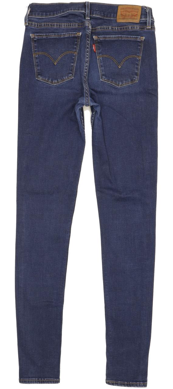 Levi's 710 Super Women Blue Skinny Slim Stretch Jeans W28 L31