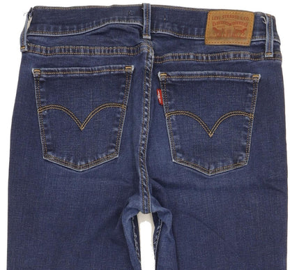 Levi's 710 Super Women Blue Skinny Slim Stretch Jeans W28 L31