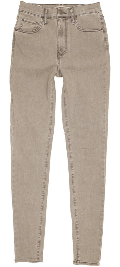 Levi's Mile Grey Skinny Slim Stretch Jeans High Waisted W28 L32