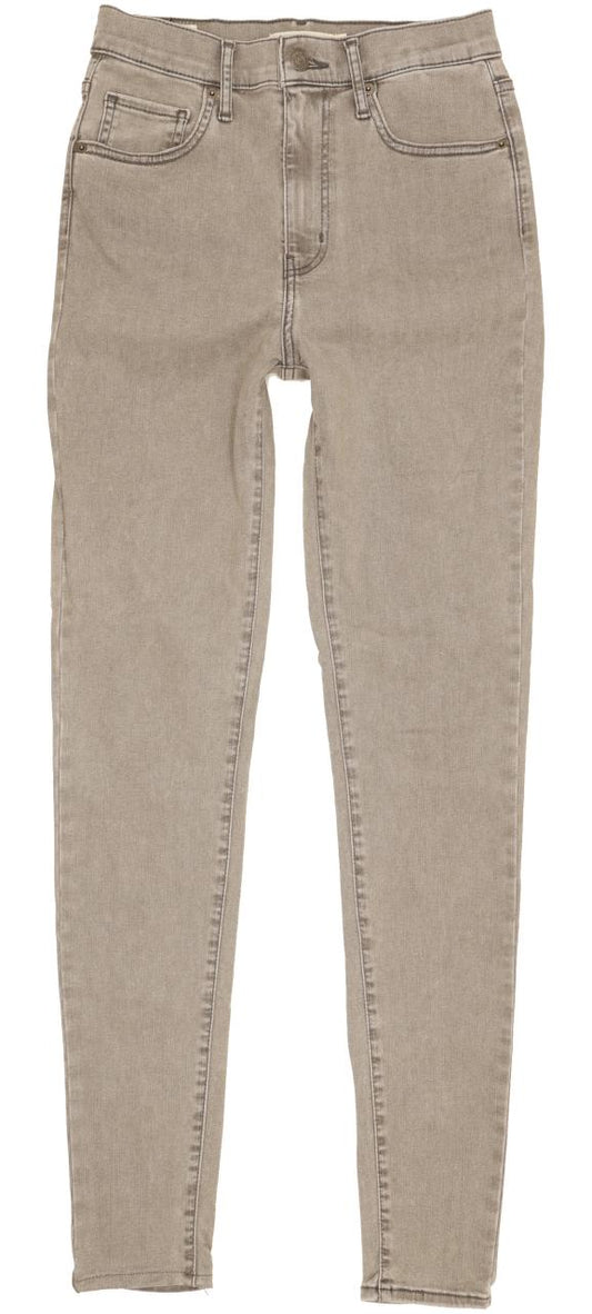 Levi's Mile Grey Skinny Slim Stretch Jeans High Waisted W28 L32