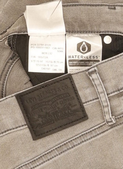 Levi's Mile Grey Skinny Slim Stretch Jeans High Waisted W28 L32