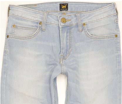 Lee Malone Women Blue Skinny Slim Stretch Jeans W28 L30