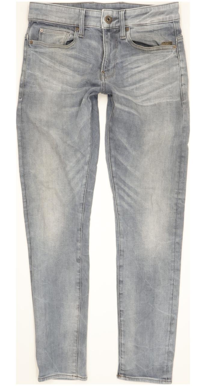 G-Star Revend Men Blue Skinny Slim Stretch Jeans W28 L29