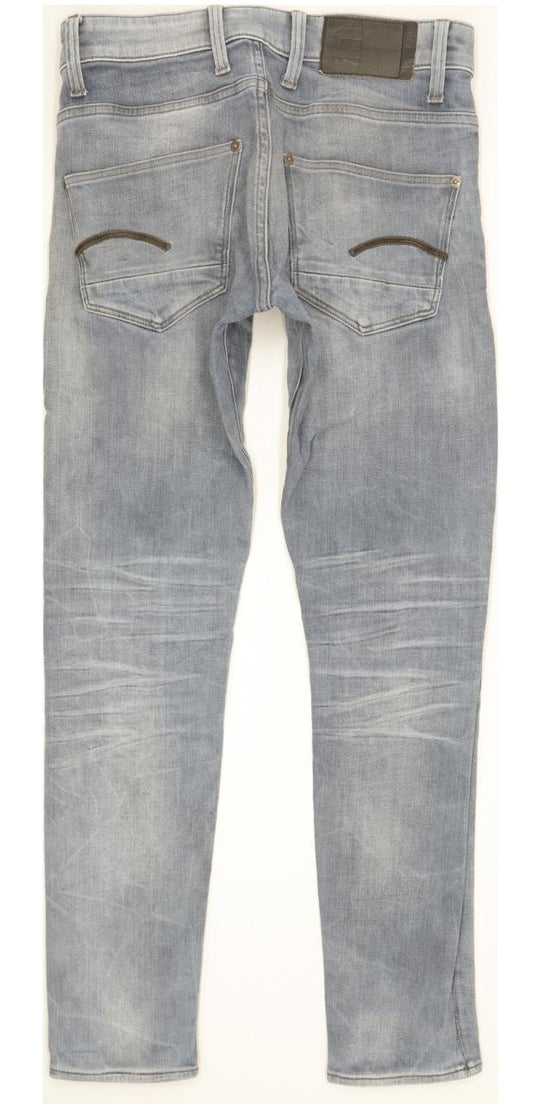 G-Star Revend Men Blue Skinny Slim Stretch Jeans W28 L29