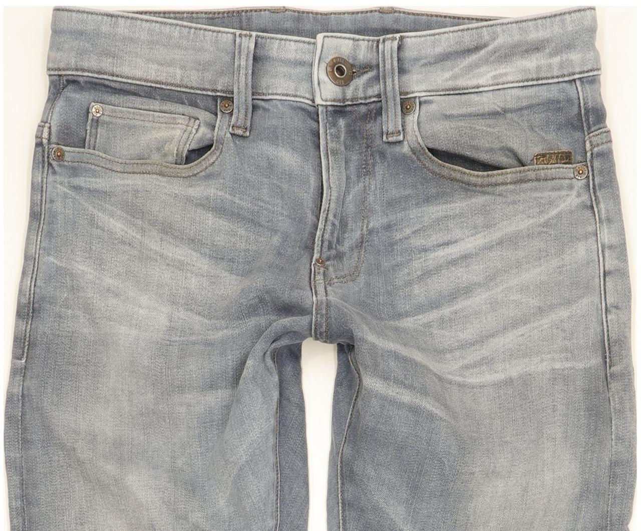 G-Star Revend Men Blue Skinny Slim Stretch Jeans W28 L29