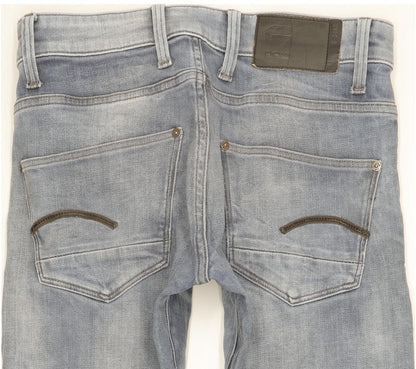 G-Star Revend Men Blue Skinny Slim Stretch Jeans W28 L29
