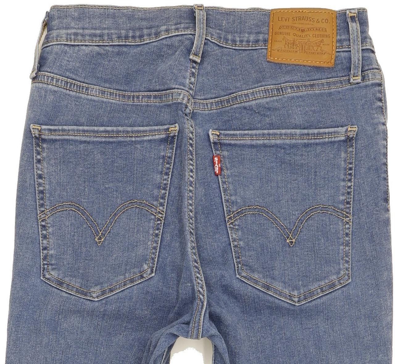 Levi's Mile Blue Skinny Slim Stretch Jeans High Waisted W29 L30