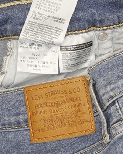 Levi's Mile Blue Skinny Slim Stretch Jeans High Waisted W29 L30