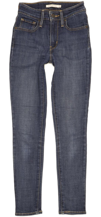 Levi's 721 Women Blue Skinny Slim Stretch Jeans W24 L27