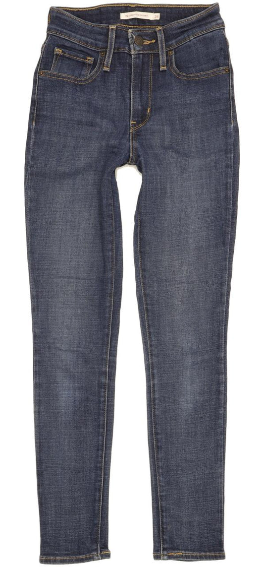 Levi's 721 Women Blue Skinny Slim Stretch Jeans W24 L27