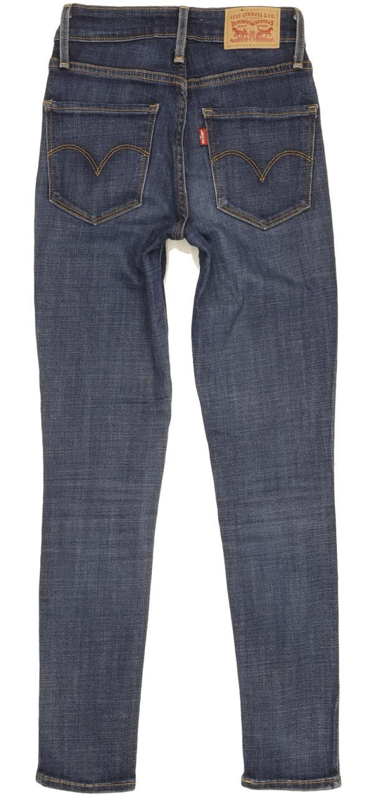 Levi's 721 Women Blue Skinny Slim Stretch Jeans W24 L27