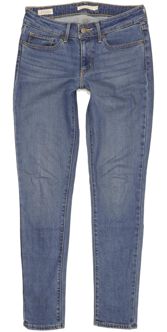 Levi's 711 Women Blue Skinny Slim Stretch Jeans W27 L30