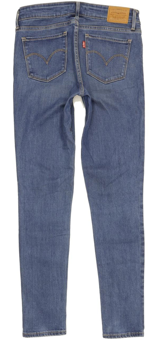 Levi's 711 Women Blue Skinny Slim Stretch Jeans W27 L30
