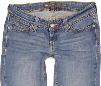 Levi's Demi Curve Women Blue Skinny Slim Stretch Jeans W26 L29