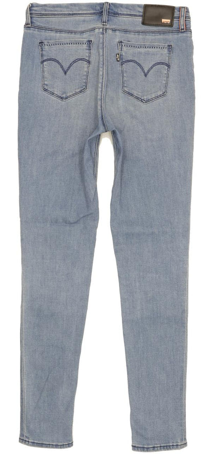 Levi's 711 Women Blue Skinny Slim Stretch Jeans W27 L29