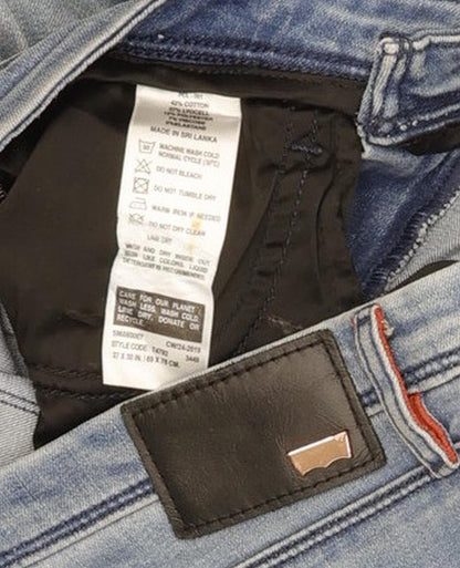Levi's 711 Women Blue Skinny Slim Stretch Jeans W27 L29