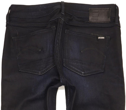 G-Star Women Navy Straight Slim Stretch Jeans W26 L31