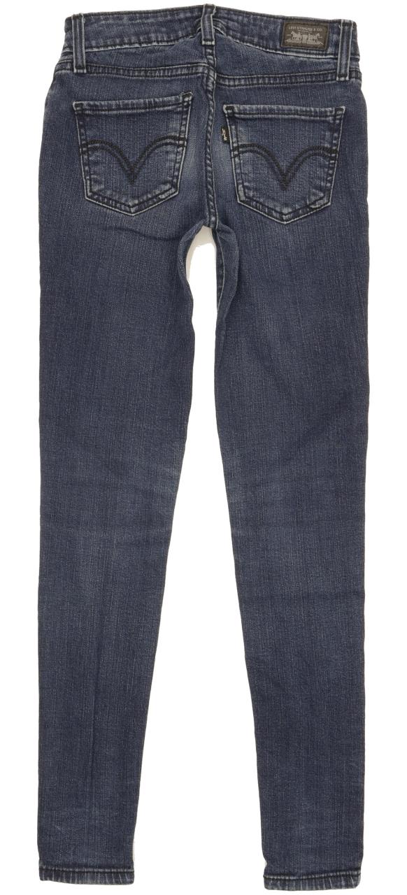 Levi's 535 Women Blue Skinny Slim Stretch Leggings W24 L29
