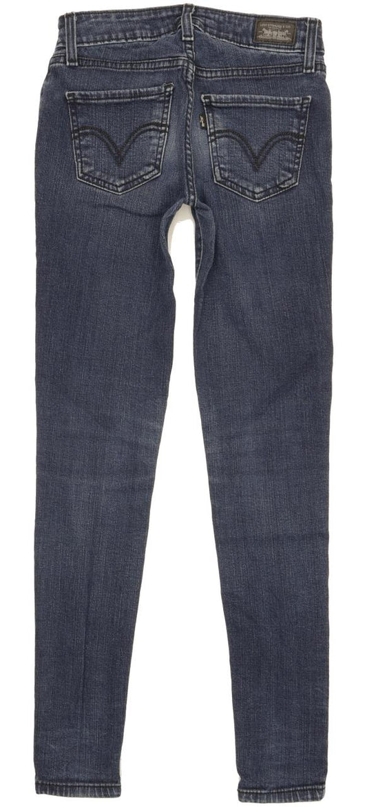 Levi's 535 Women Blue Skinny Slim Stretch Leggings W24 L29