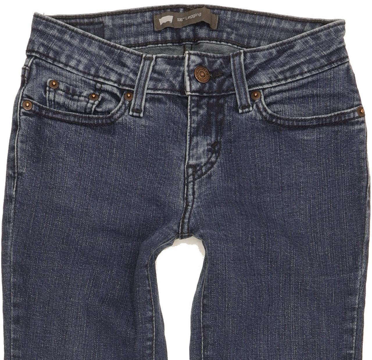 Levi's 535 Women Blue Skinny Slim Stretch Leggings W24 L29