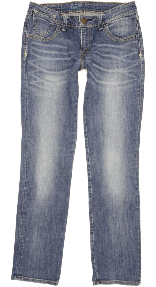 Levi's Demi Curve Women Blue Straight Slim Stretch Jeans W29 L32
