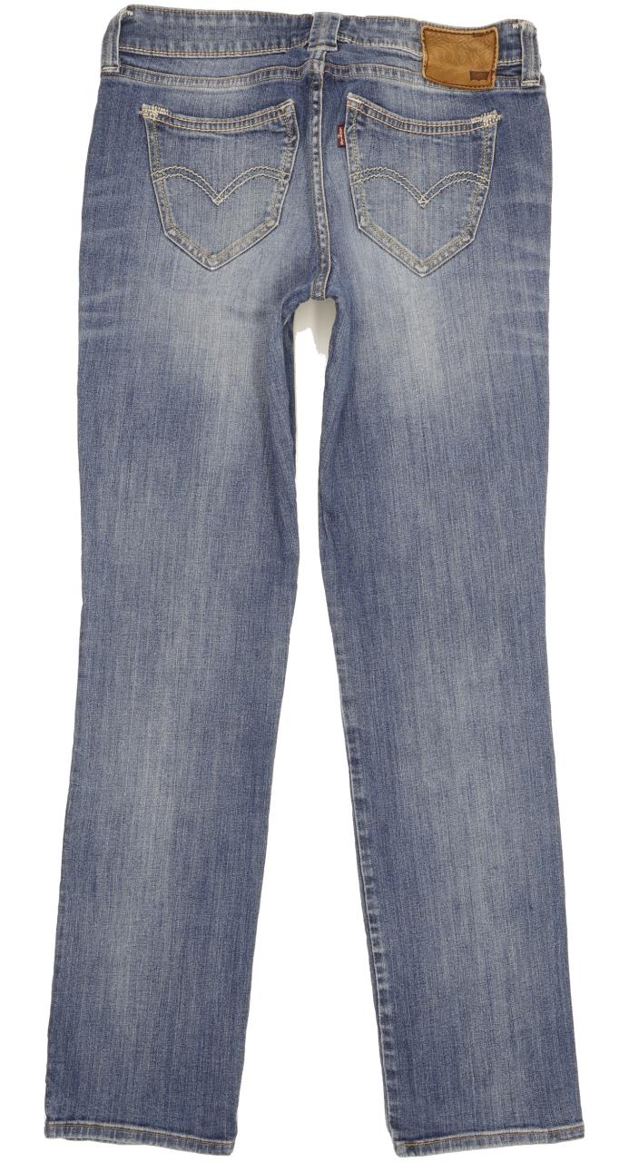 Levi's Demi Curve Women Blue Straight Slim Stretch Jeans W29 L32