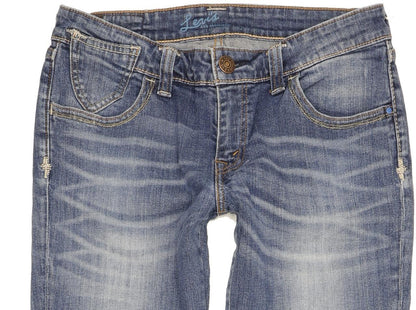 Levi's Demi Curve Women Blue Straight Slim Stretch Jeans W29 L32